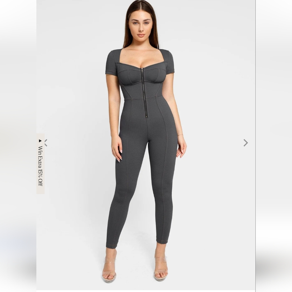 Brand New. Popilush corset Shapewear Jumpsuit. Large.